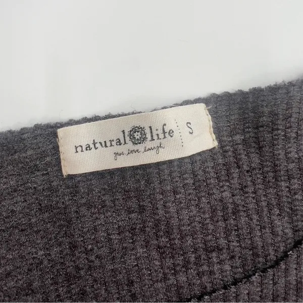 Natural‎ Life waffle knit floral maxi T-shirt dress sz S - Image 8