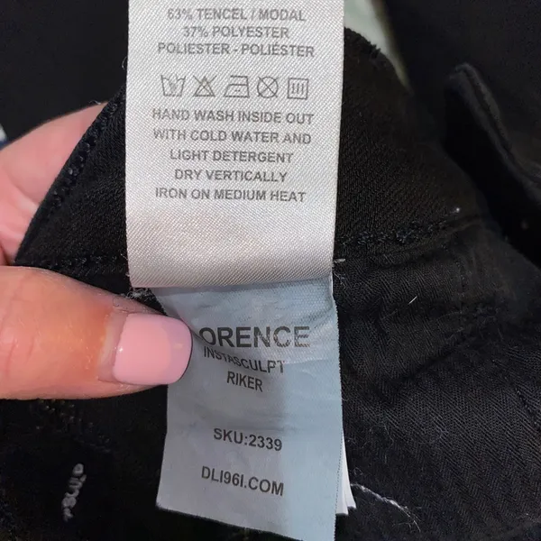 Premium Denim DL1961 smart denim black Florence Jeggings - Image 5