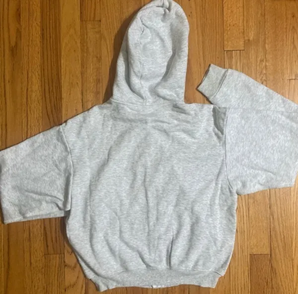 SKIMS Cotton Fleece Zip-Up Hoodie S - Image 4