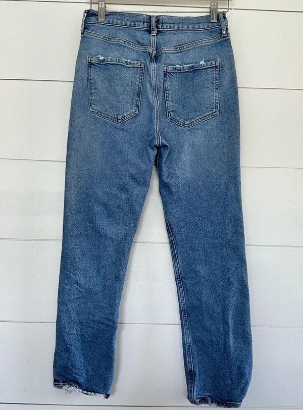 Agolde Women’s 27 Riley Crop Button Fly Jeans - Image 4
