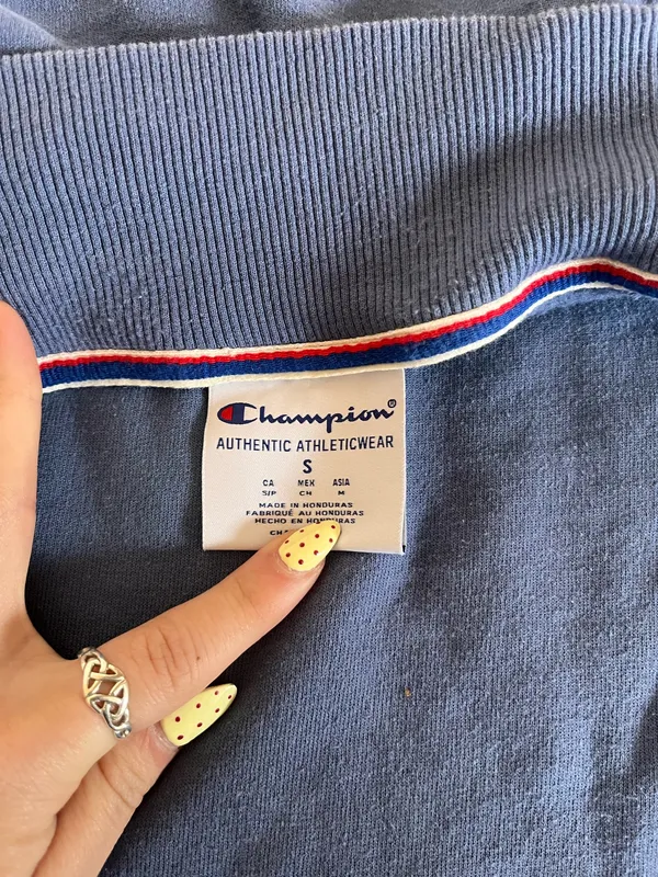 Vintage Champion Crewneck Blue - Image 2