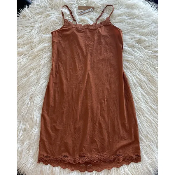 Skims Fits Everybody Lace Slip Dress Bronze Size 2X - Image 4