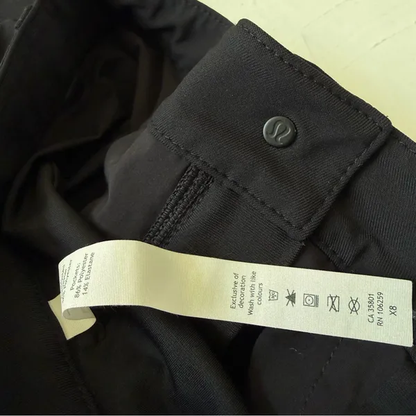 Lululemon City Sleek High Rise Black Work Pant Trouser Size 4 - Image 7