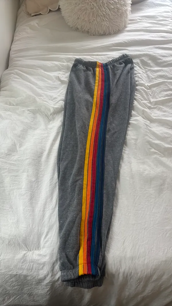 Aviator Nation Sweatpants 5 Stripe Grey - Image 2