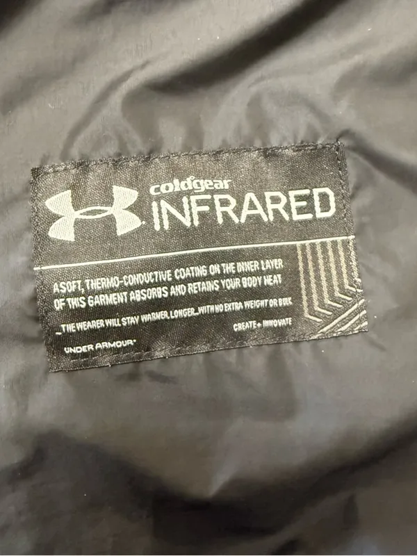 Under Armour Black Chevron Quilted Hooded Packable Puffer - Image 11