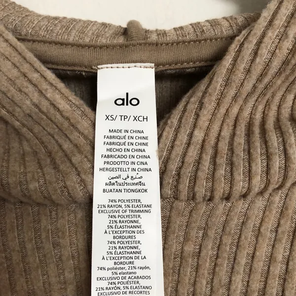 Alo Yoga Muse Hoodie Gravel Heather XS - Image 4