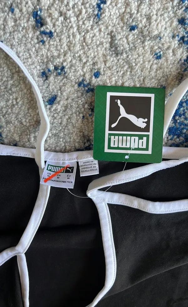 Puma Classics Logo Tank in  Black Medium - Image 6