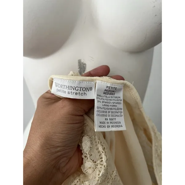 Worthington Vtg 90s Cottagecore top PM yellow popcorn Textured rustic western boho fairy - Image 3