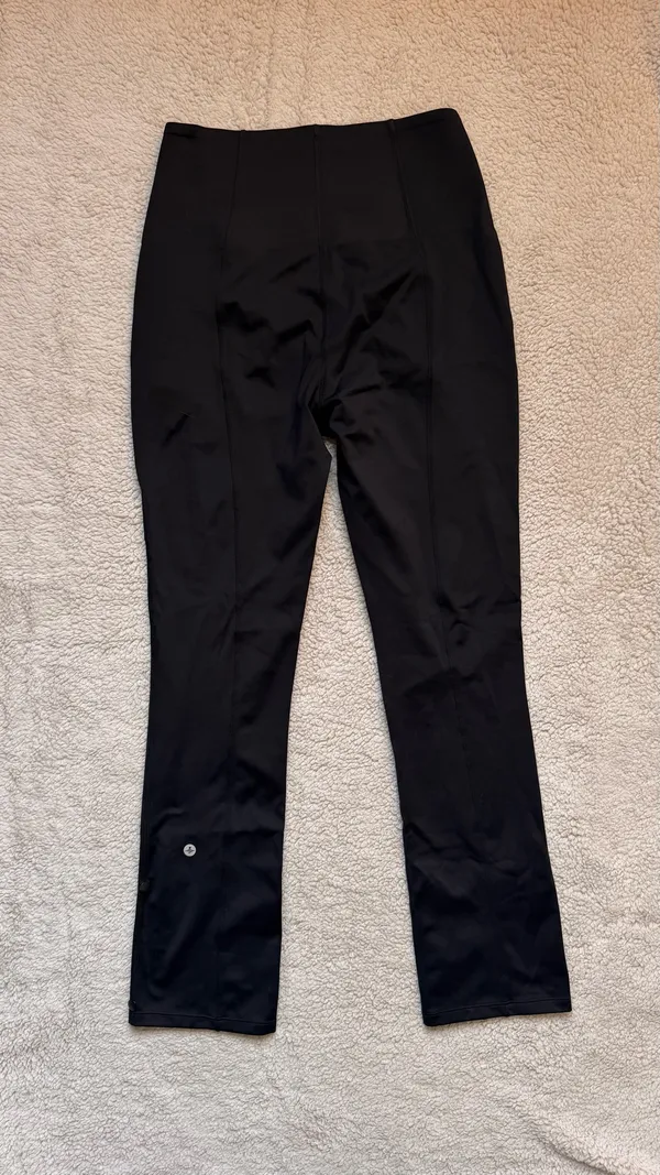 Halara Flex High Waisted Tummy Control Work Pants Black 7/8 Adjustable Hem Small NWT - Image 13