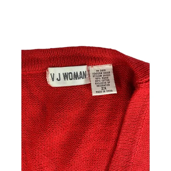 V J Women's North Pole Christmas Sweater - Image 3