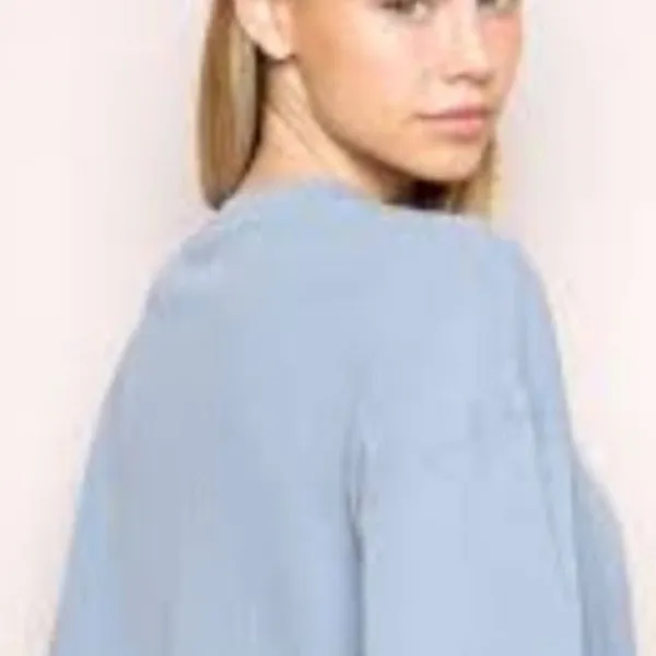 Brandy Melville Blue Thermal Top one size - Image 2