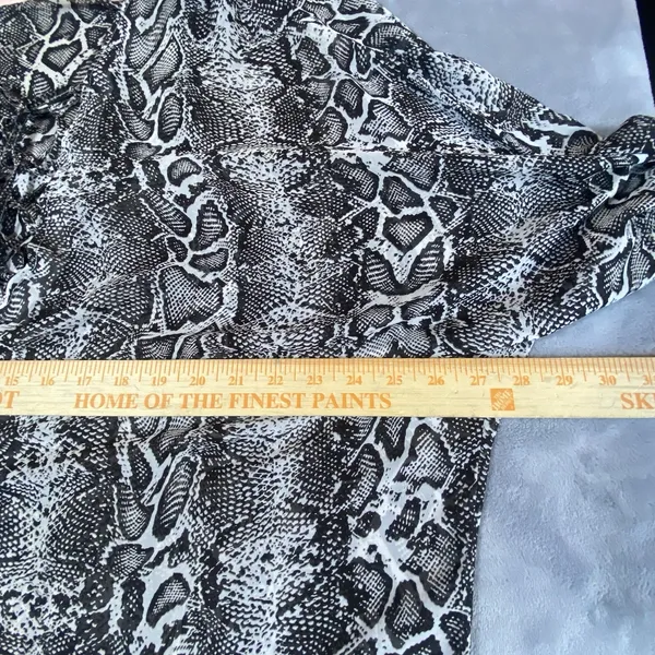 Tommy Bahama Top XL Cover‎ Up Beach Pool Animal Print Lace Up Long Chic Sheer - Image 12