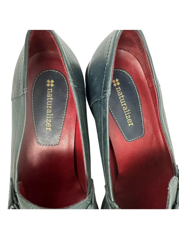 Naturalizer Womens Leather Loafers Black Size 7.5M Slip-On Comfort Shoes - Image 4