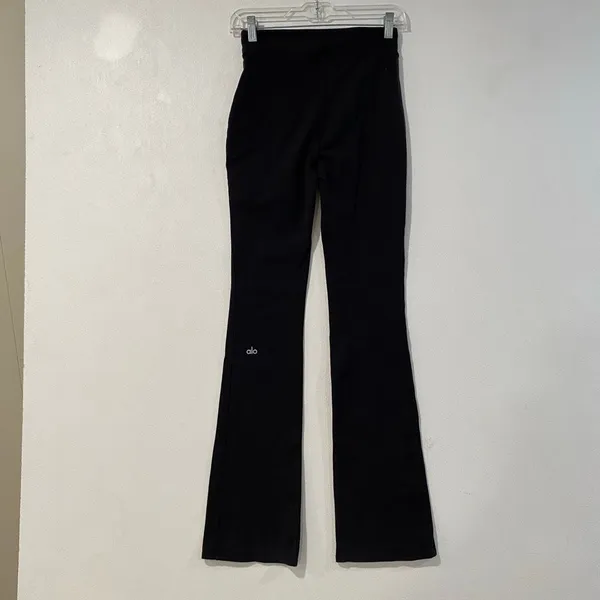 Alo Yoga Black High Waist Flare Leggings Size Unknown Y2K Pilates - Image 4