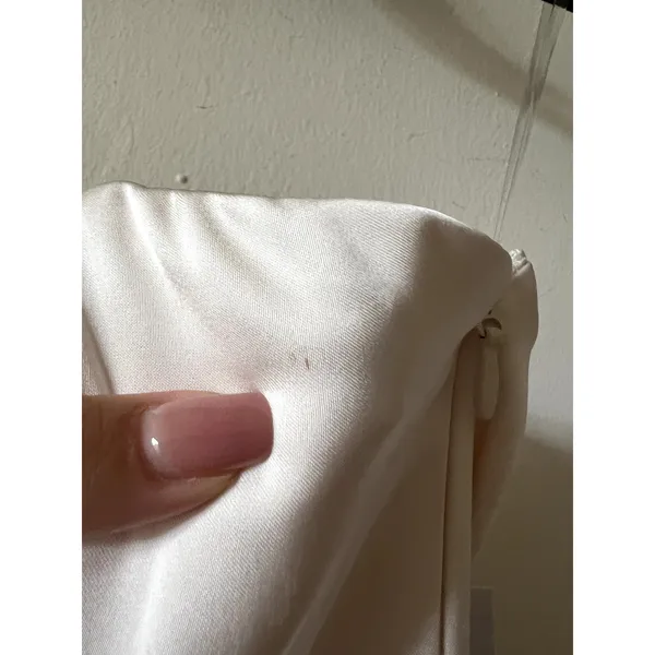 Oh Polly Gloriana Convertible Bow-Detail Bubble Hem Midaxi Dress in Ivory Size 6 - Image 10