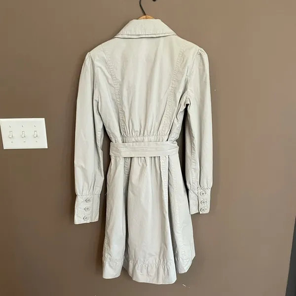 Vero Moda Lightweight Button Front‎ Trench Khaki M - Image 3