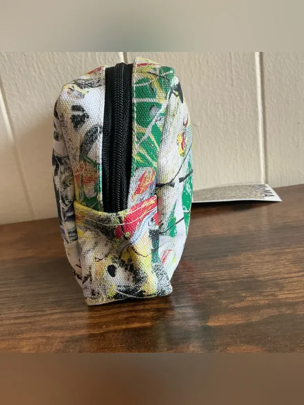 Vintage Rare MOMA X Jackson Pollack NWT Medium Cosmetic Makeup Zip Bag Pouch - Image 2