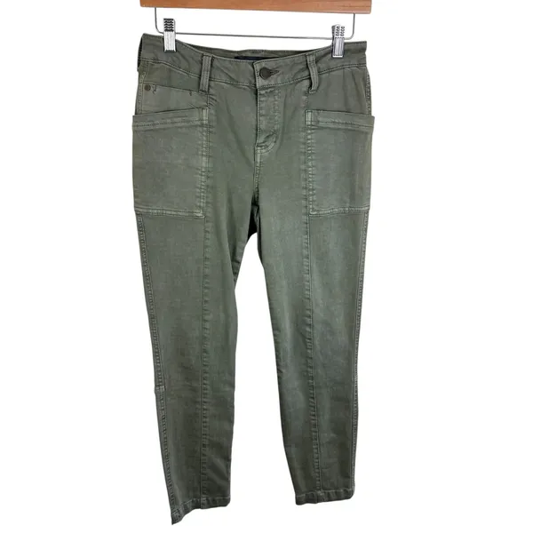Liverpool Kylie Cropped Cargo Mid Rise Zipper Lower Leg Skinny‎ Jeans Size 2 26 - Image 4
