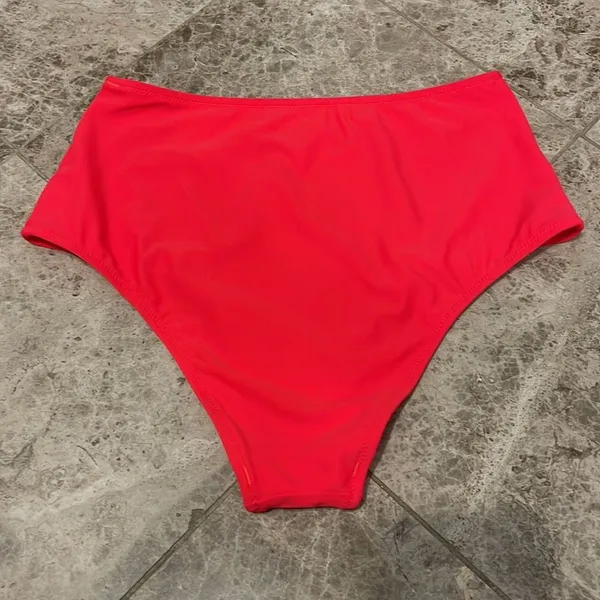 Aerie American Eagle High Waisted Cheeky Bikini Swim Bottom Medium - Image 7