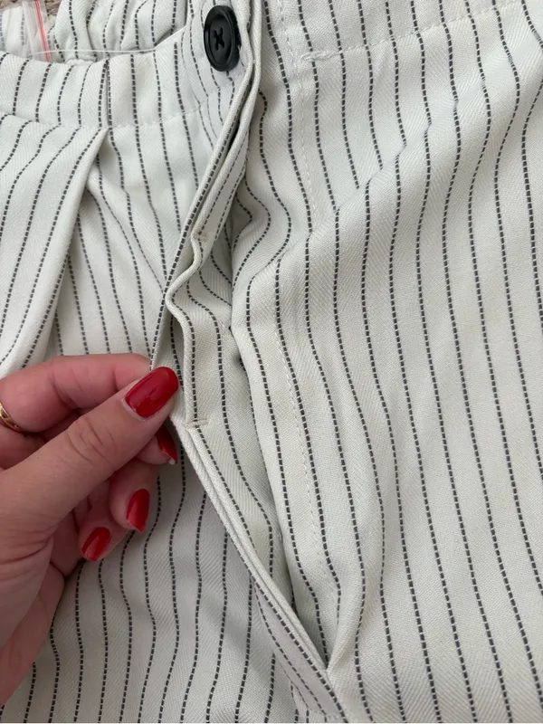 NWT Free People Pin Striped Trouser Pants Size Large - Image 5