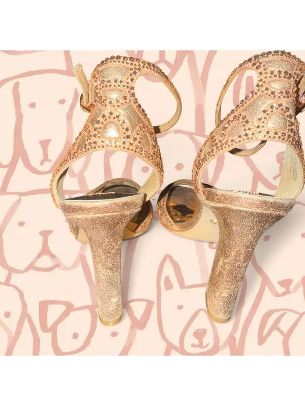Badgley Mischka Hart crystal-embellished evening sandals - Image 3