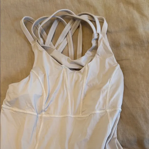 Lululemon Athletica White Tank Top - Image 2