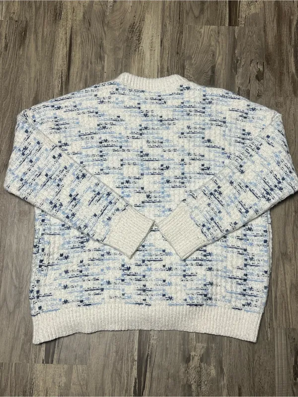 Grey Bandit Oversized Speckled Crewneck Sweater in Winter Wonderland - Image 5