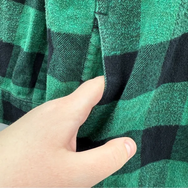 Madewell Plaid‎ Flannel Shirt Women's Small Long Sleeve Casual Layering - Image 6