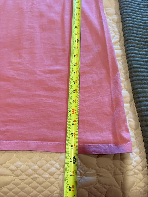 J.Crew Ruffle Sleeve Pink T-Shirt Knee Length Dress women’s M - Image 9