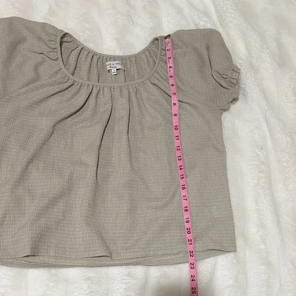 Madewell Texture & Thread Size Medium Short Sleeve Blouse - Image 7