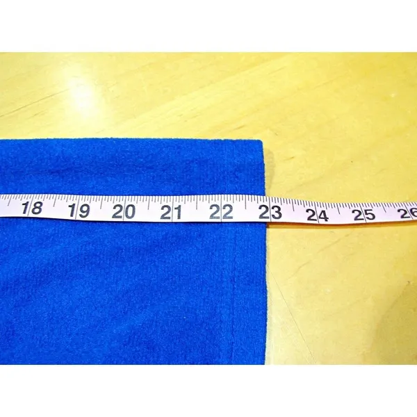 Vintage Womens 80s Basic Editions Intimates Front Zip Fleece Robe Blue Sz Medium - Image 11