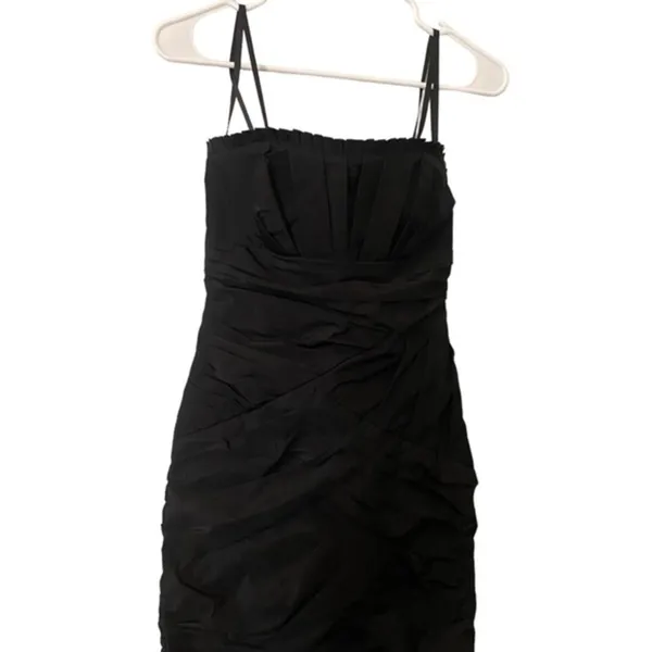 Black Spaghetti Straps Cocktail Evening‎ Party Mini Size 2 - Image 3