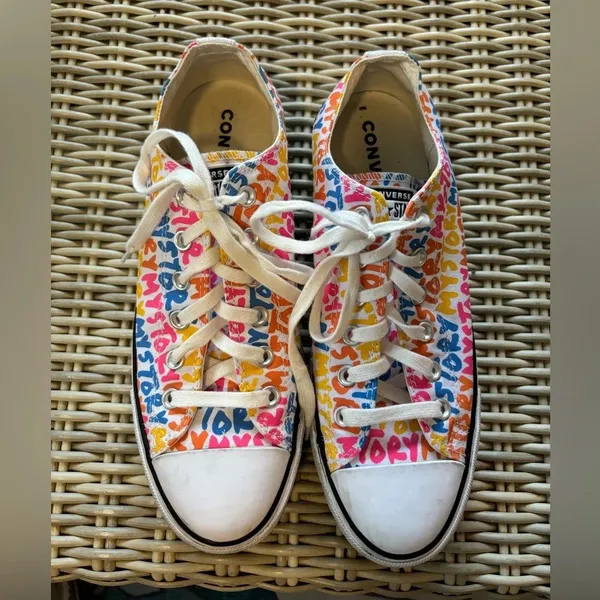 Converse Chuck Taylor All Star Platform‎ “My Story” Sneakers 10 colorful y2k - Image 6