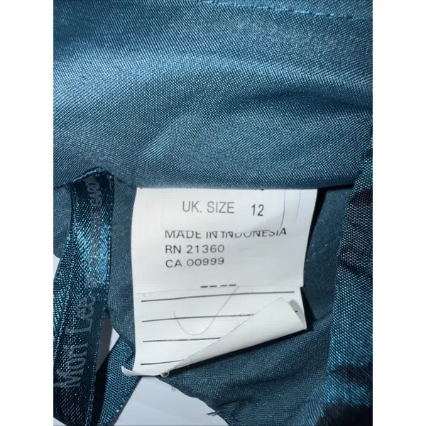 Mori Lee Cocktail‎ Short Dress Womens 10 Green Strapless Satin Formal - Image 6