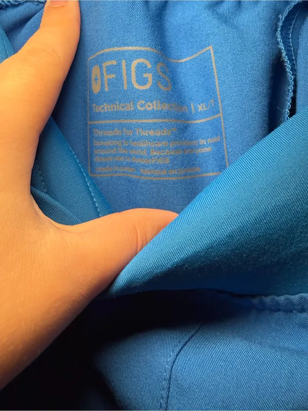 FIGS Blue Slim Jogger Scrub Pants Tall Women’s XL - Image 7