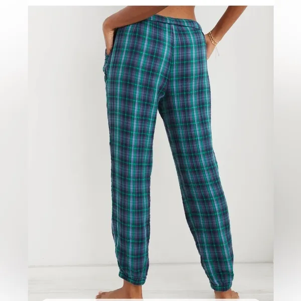 Aerie Soft Gauze Pajamas Joggers Sleep Set Small - Image 3