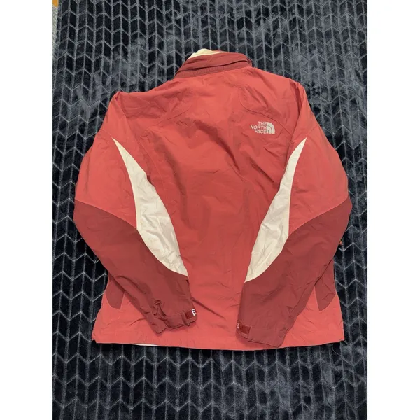 The North Face Women's Jacket Windbreaker Waterproof Lined Pink Hyvent Sz Large - Image 9