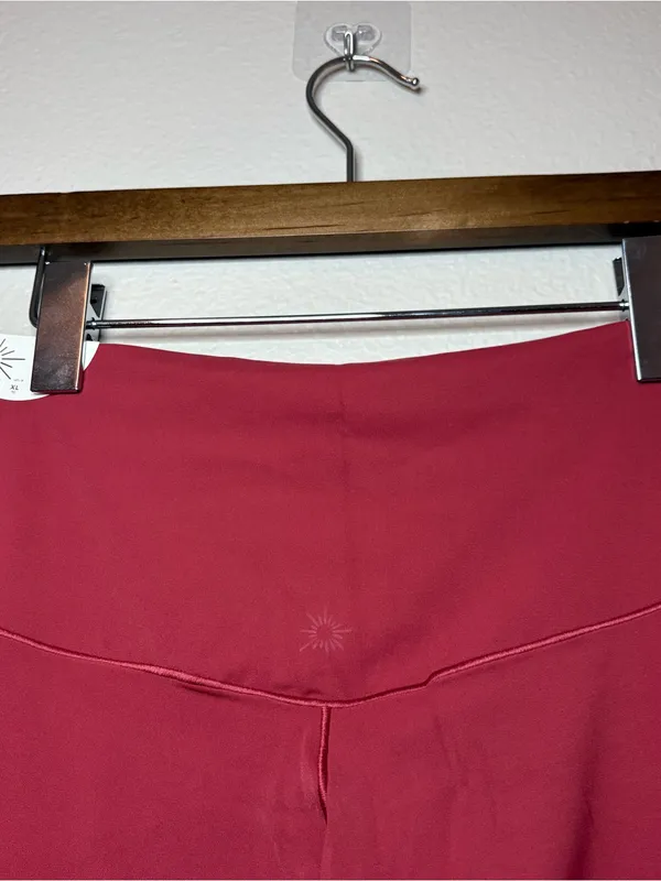 Aerie plus size new XL burgundy red real me high waisted leggings cozy casual - Image 3