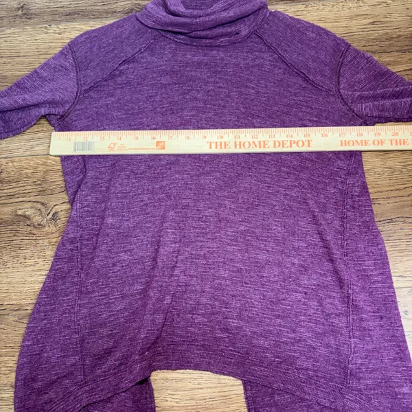 We The Free People Purple‎ Split Back Turtleneck Sweater Top XS boho lagenlook - Image 9