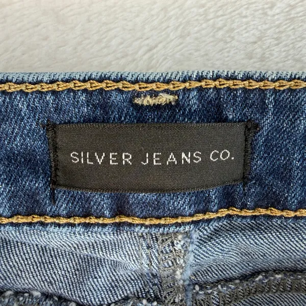 Silver Jeans Co Sz 25 Tuesday Slim Boot‎ Cut Low Rise Medium Wash Denim Stretch - Image 7