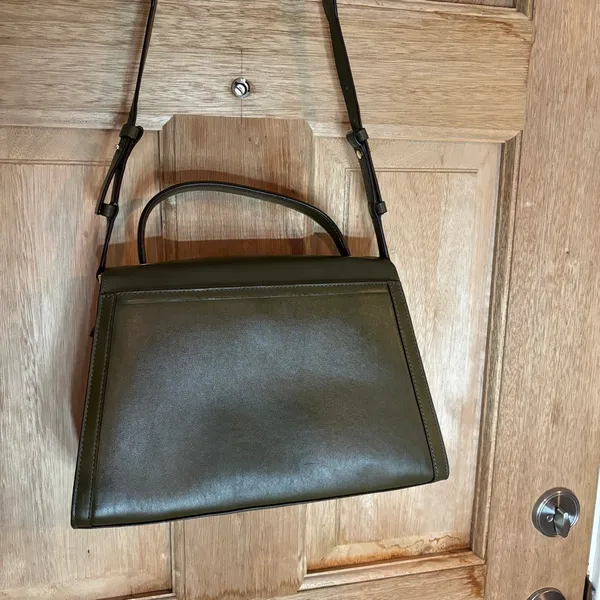 Michael kors Whitney Medium Leather‎ Satchel green crossbody - Image 11