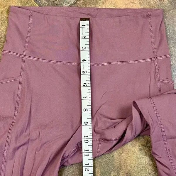 Crz Yoga Women’s Lavender High Rise Phone Pocket Activewear Leggings - Image 3