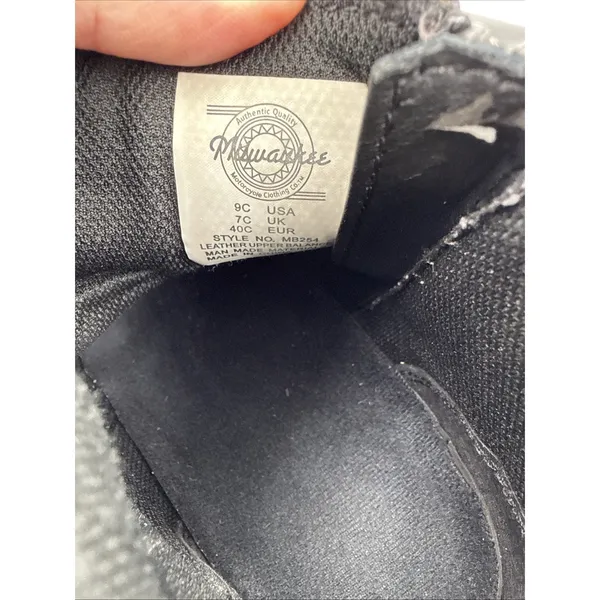 Milwaukee Motorcycle Clothing Co. Women's Black Capri MB254 Riding Boots Size 9C - Image 10
