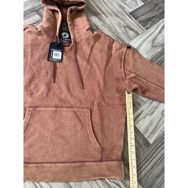 ALPHALETE Women’s Terry Oversized Hoodie - Bloodstone ,Size Large - Image 5