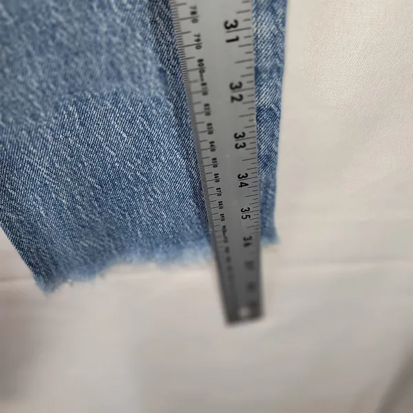 Madewell The Perfect Vintage Jean Raw Hem Edition Blue MidRise Women's Size 23 - Image 10