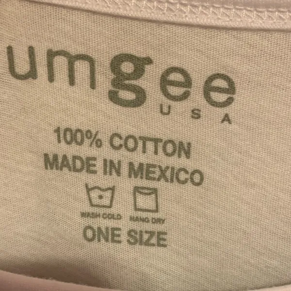 🇺🇸 NWOT Umgee White‎ Short Sleeve Logo Tee Shirt - Image 5