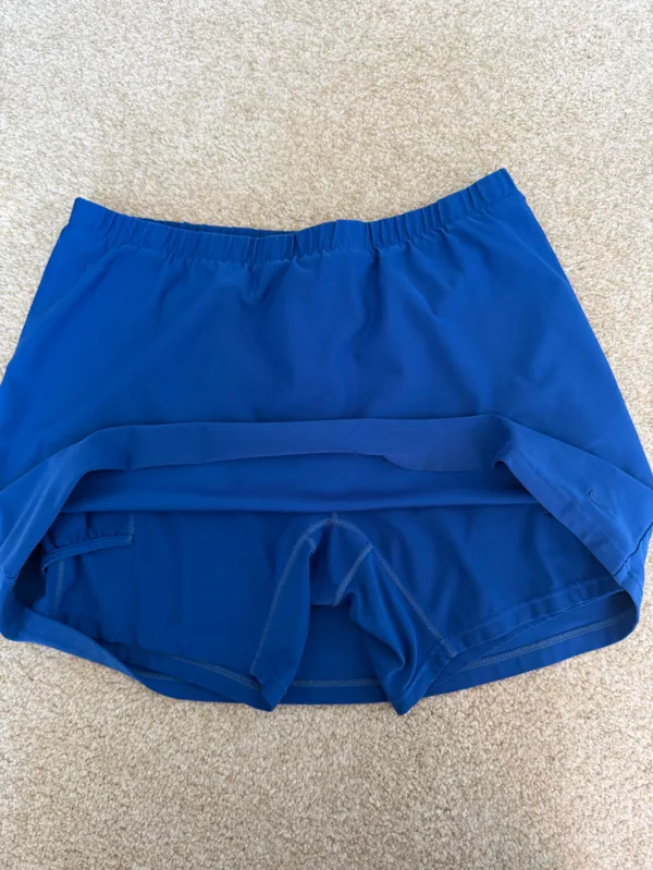 Nike Dri-FIT Royal‎ Blue Athletic Skort Tennis Golf Skirt Womens Large - Image 8