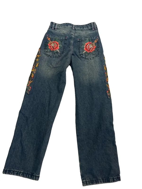 Ninth Hall Idle Cougar Snake Denim Jeans Blue Size 0 - Image 3