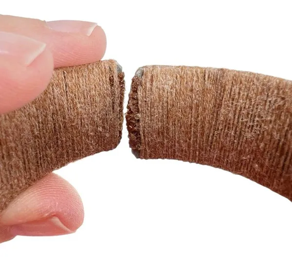 Brown & White Yarn Wrapped Aztec Native Pattern Cuff Bracelets - Image 8