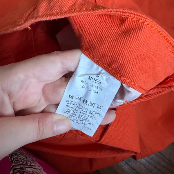 NWOT Wide Leg Orange Jeans - Image 5